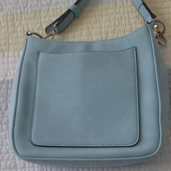 Elegant Sky Blue Crossbody Bag - Picture 2 of 11